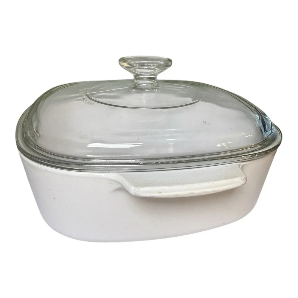 Corning Ware Summer Blush Pansies  Casserole Dish A-2-B 2L with Pyrex Lid